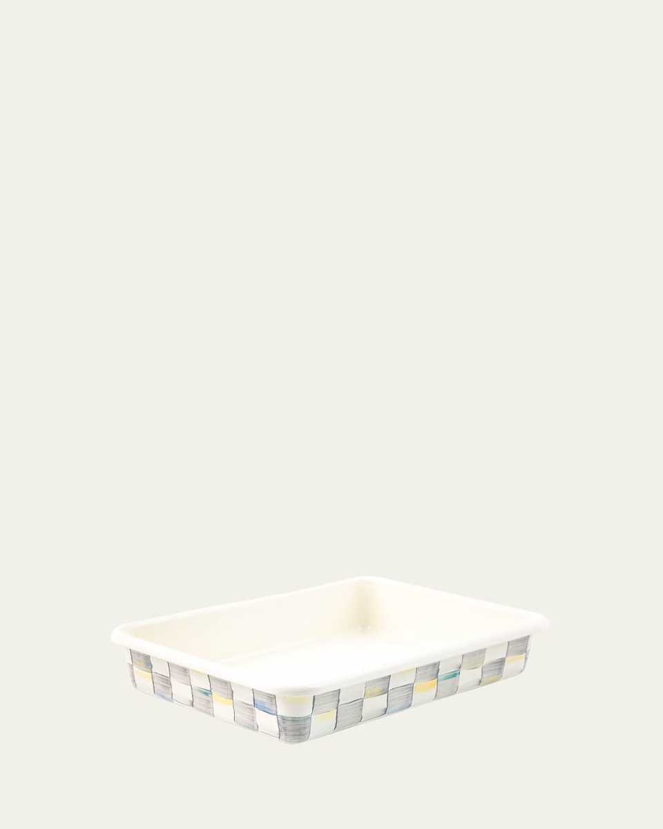 Sterling Check Enamel Baking Pan, 9" x 13"
